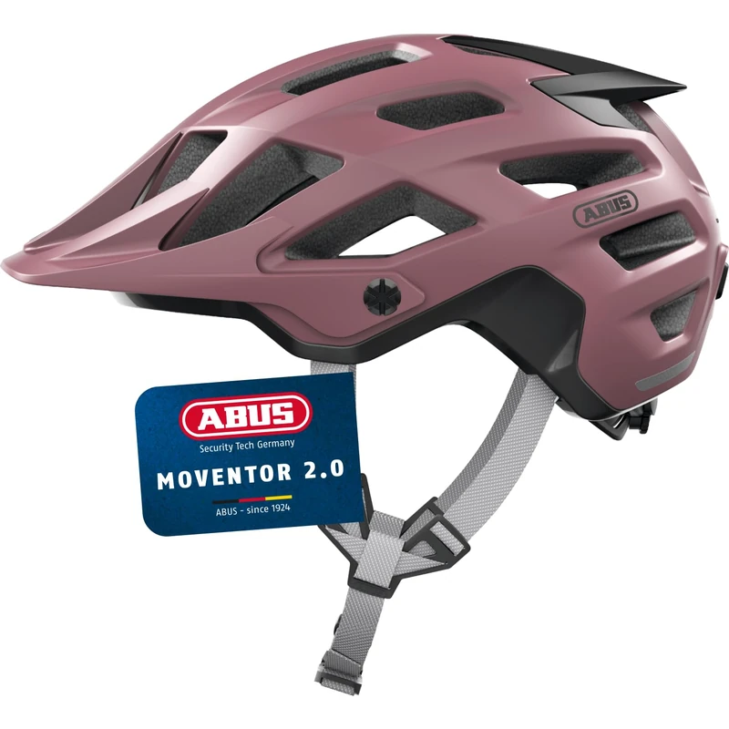 ABUS MTB Helmet Moventor 2.0 - Comfortable Cycling Helmet for Terrain - All-Mountain Helmet - for Women and Men - Red, L