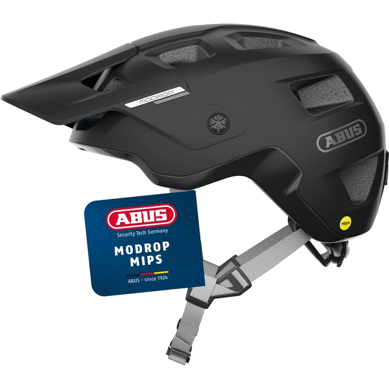 ABUS MTB Helmet MoDrop MIPS, Black, M