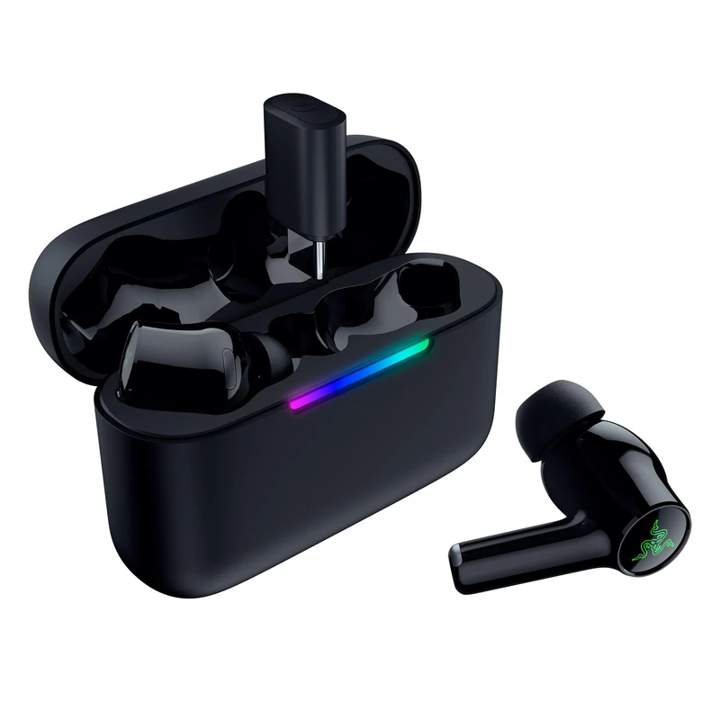 Razer Hammerhead V3 HyperSpeed - Wireless multi-platform gaming earbuds - ANC active noise cancellation - HyperSpeed Wireless & Bluetooth - 40 hour battery life - Water-resistant IPX4 | Black
