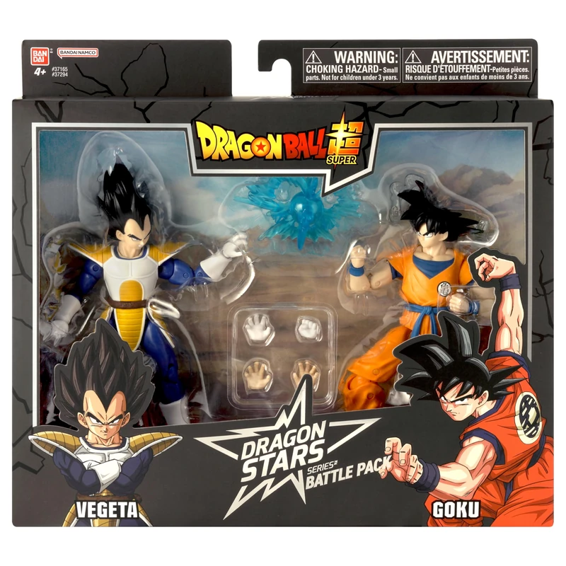 BANDAI Dragon Ball Super - Dragon Stars Figurines 17cm - Battle Pack - Vegeta vs Goku - Pack of 2 Dragon Ball Collectible Figures - Toy for Ages 4+ - 37294 - Image 1