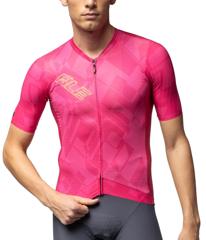 Alé Cycling Men's PR.E Schema Short Sleeve Cycling Jersey, Fuchsia, XL