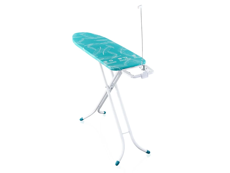Leifheit Ironing Board Air Board M Compact, 120x38 cm iron board with thermo‑reflect surface for two‑sided ironing effect, height adjustable up to 98 cm, ultra‑light special plastic, fixed iron rest