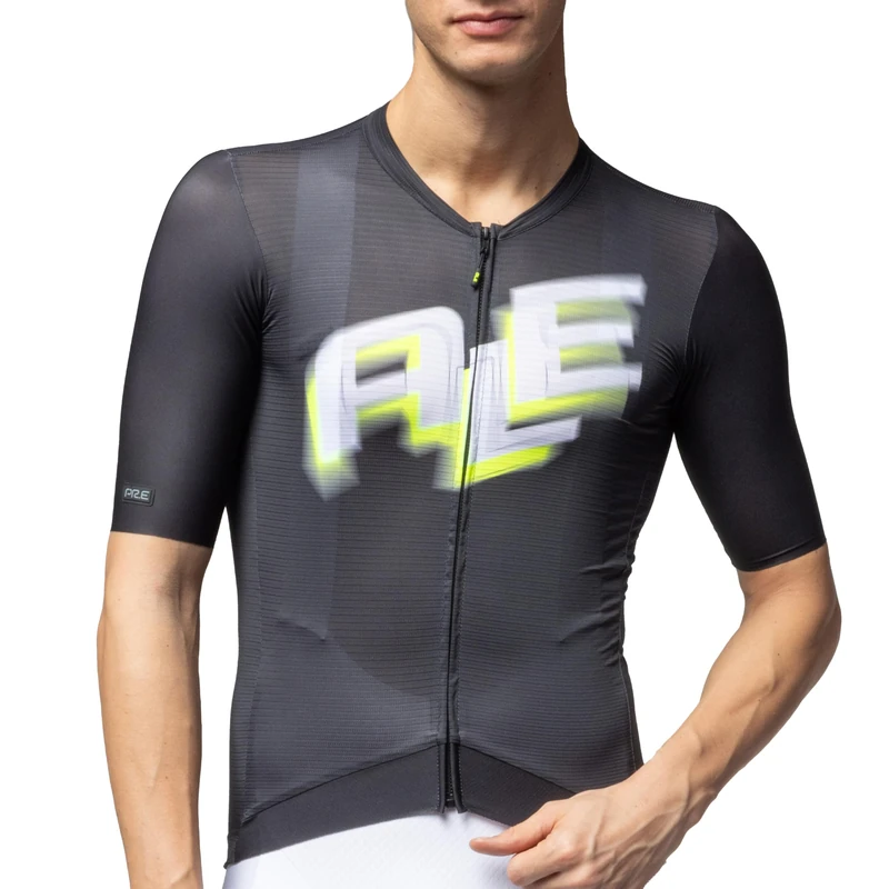 Alé Cycling Men's PR.E Sauvage 2.0 Short Sleeve Cycling Jersey, Black, XL