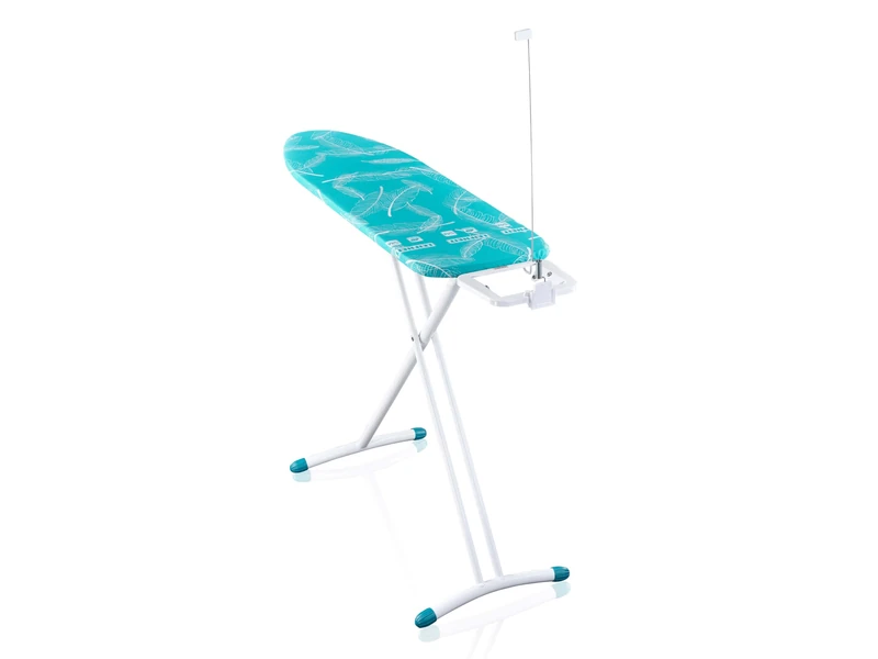 Leifheit Ironing Board Air Board M Solid, 120x38 cm iron board with thermo‑reflect cover, height adjustable 76–100 cm, fixed iron rest, suitable also for steam irons
