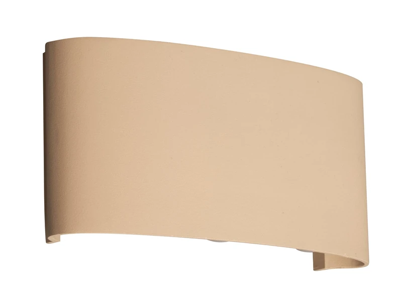 Berlin Outdoor Wall Light Sand Colour Length 17 cm Width 8 cm Projection 5 cm 6X LED 0.5 W 3000 K 420 lm