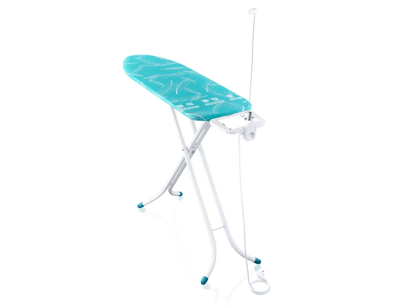 Leifheit Air Board M Compact Plus ironing board, ironing surface 120 x 38 cm, height-adjustable, iron board with two-sided ironing effect, space-saving storage, suitable for irons and steam irons - Image 1