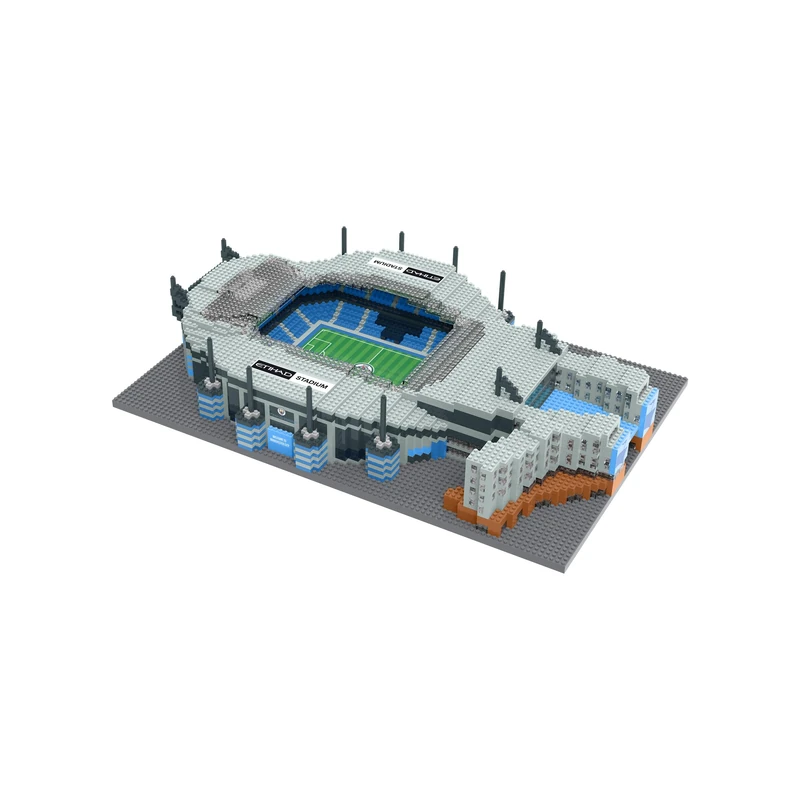 FOCO Officially Licensed Manchester City FC Etihad BRXLZ Stadium 3D Bricks Construction Toy Model