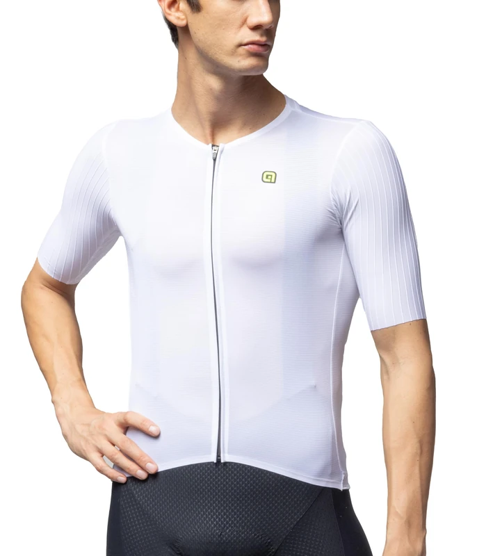 Alé Cycling Men's PR.E Earthy Style 2.0 Short Sleeve Cycling Jersey, White, S