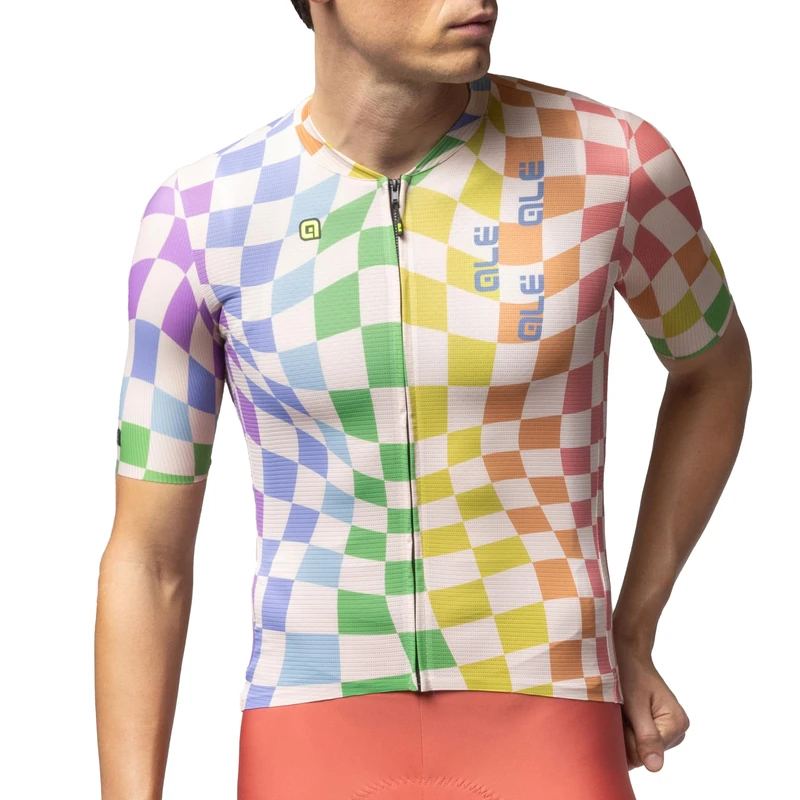 Alé Cycling Men's PR.E Multiverso 2.0 Short Sleeve Cycling Jersey, Multicolour, L