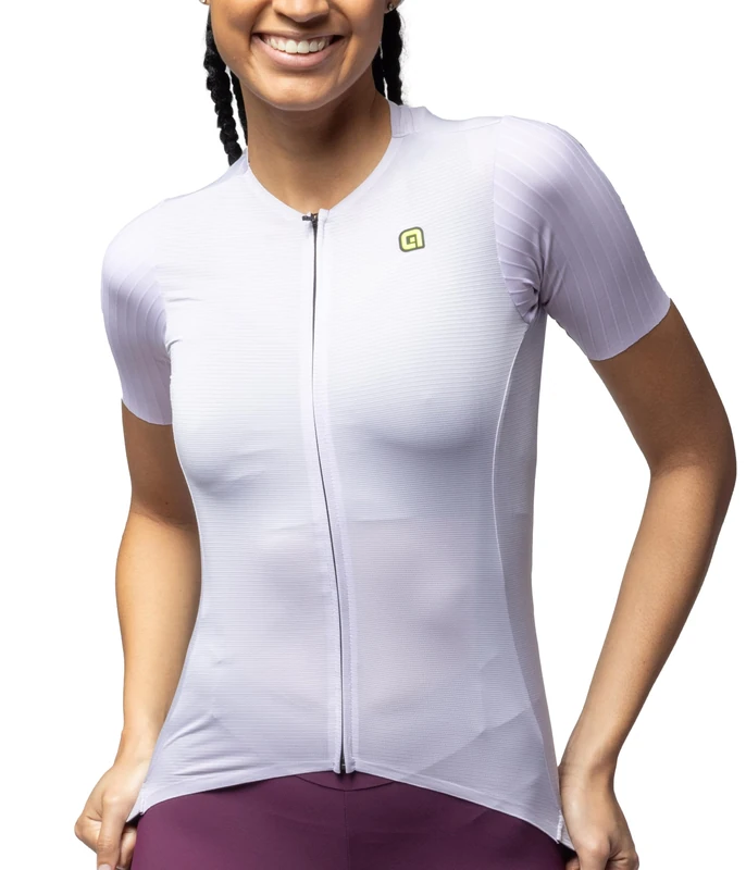 Alé Cycling Women's PR.E Earthy Style 2.0 Short Sleeve Cycling Jersey, Lilac, M