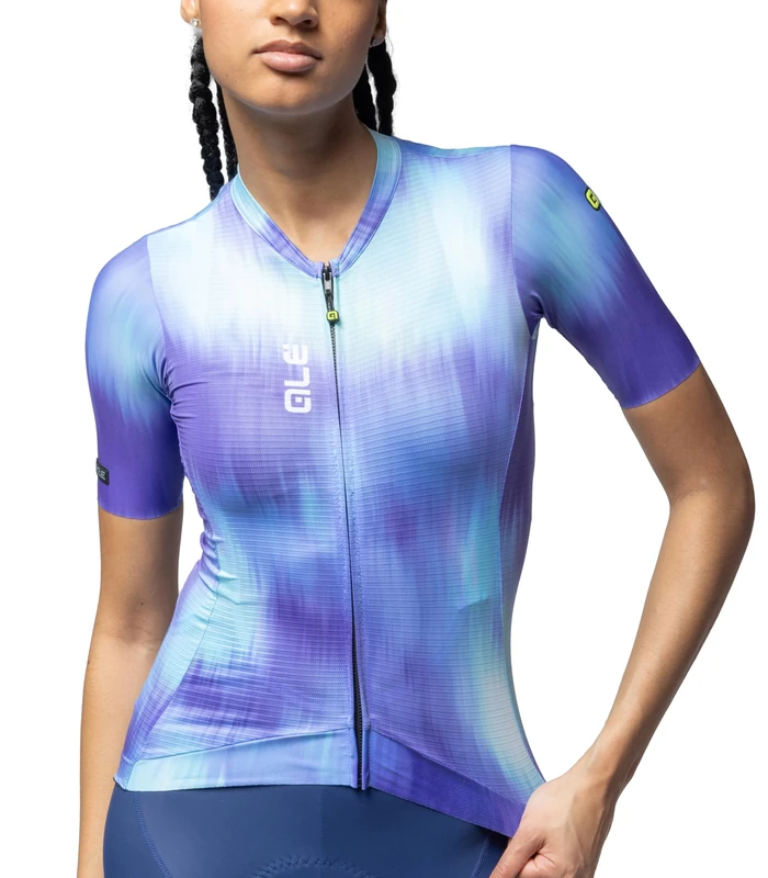 Alé Cycling Women's PR.E Argon Short Sleeve Cycling Jersey, Blue Combo, L