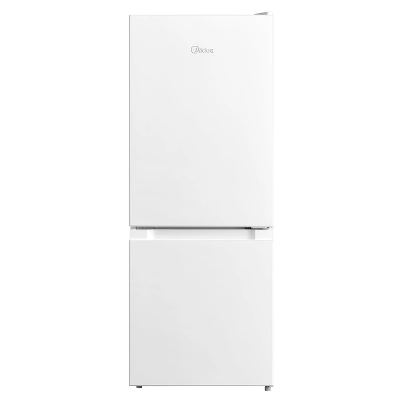 Midea MDRB202FGE01 133L 70/30 Freestanding Fridge Freezer, 91L Fridge, 42L Freezer, 4 Star Freezer Rating, Low Frost, 47W x 51.1D x 124H cm, Ideal For Flat/Dorm/Office, White
