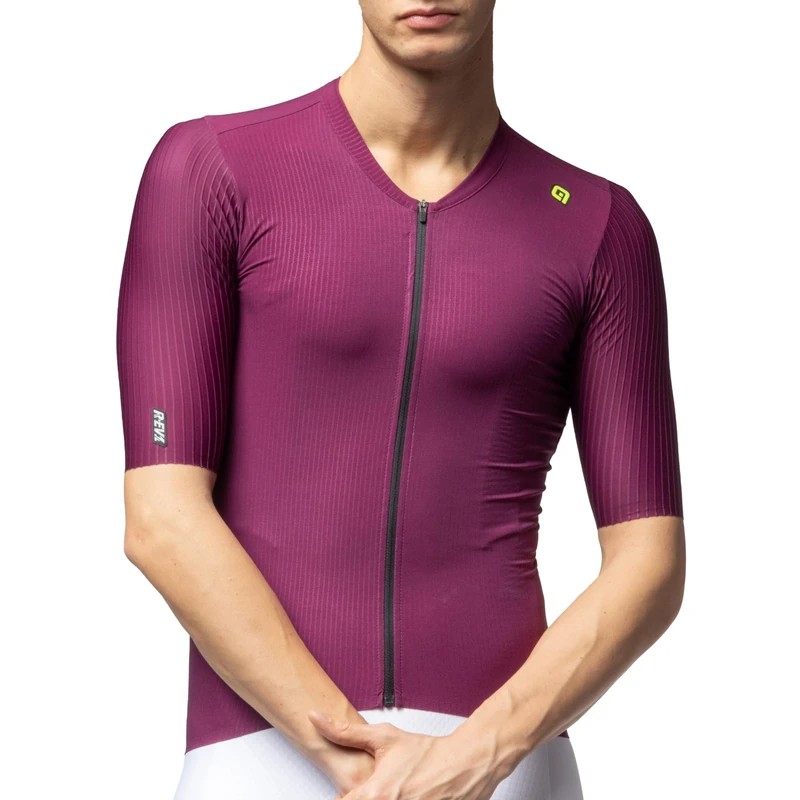 Alé Cycling Men's R.EV1 Sprinter 2.0 Short Sleeve Cycling Jersey, Prune, XXL