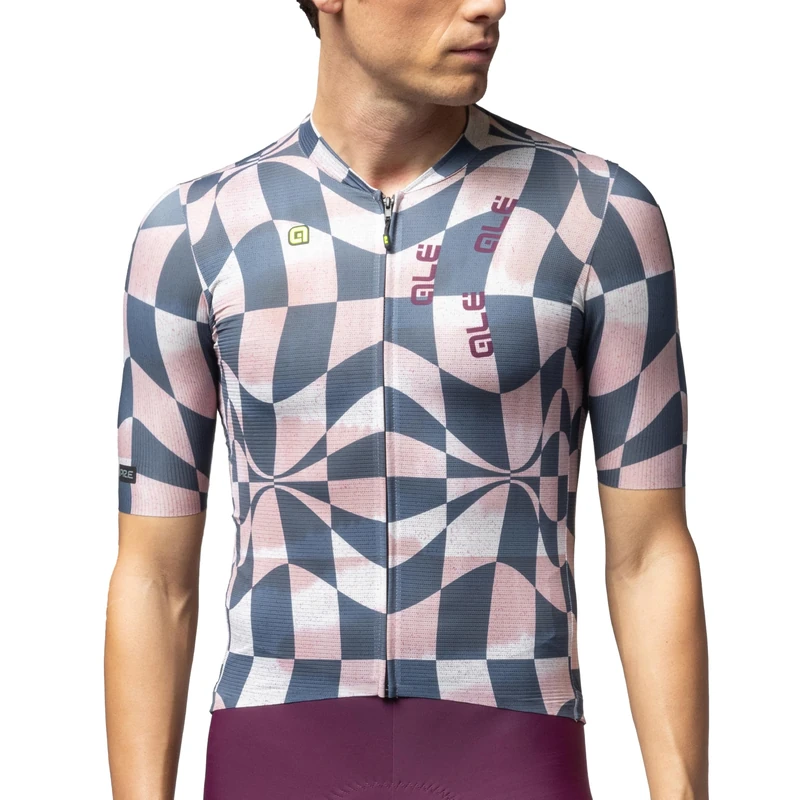 Alé Cycling Men's PR.E Multiverso 2.0 Short Sleeve Cycling Jersey, Slate Blue, M