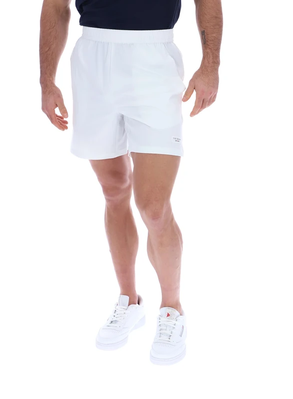 Ted Baker Sport Mens Theodore Tennis Shorts, White, Medium