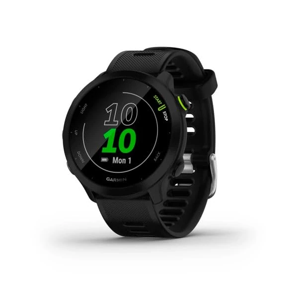 Garmin Forerunner 55 GPS 42mm Running Smartwatch, Easy to use, Lightweight, Training Guidance, Safety & Tracking Features, Black - Image 1
