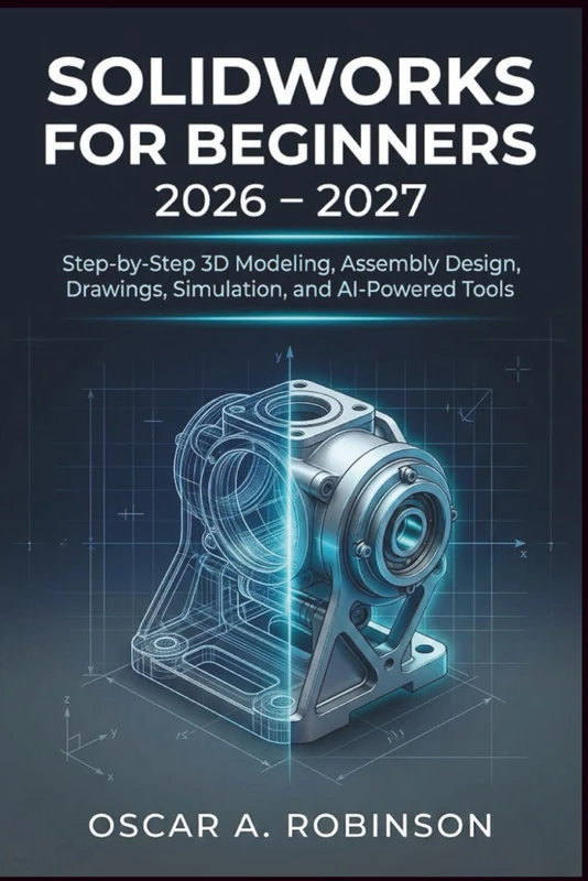 Solidworks For Beginners 2026 – 2027: Step-by-Step 3D Modeling, Assembly Design, Drawings, Simulation, and AI-Powered Tools