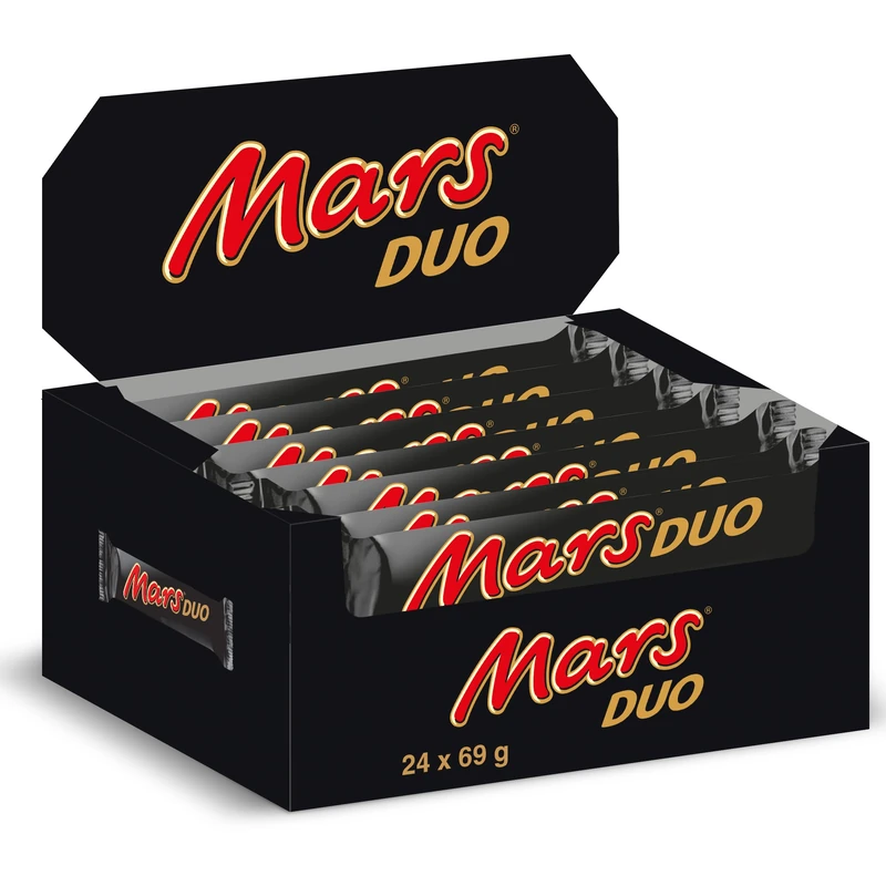Mars Caramel, Nougat & Milk Chocolate Bar Duo 69g