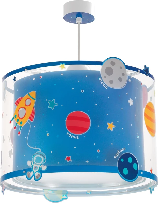 Dalber Planets Pendant Light for Kids with Planets and Solar System, Blue, 41342M, Kids Lamp, Kids Lamp. - Image 1