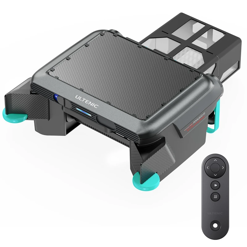 Ultenic Pooleco S1 Robot Pool Cleaner - Swimming Pool Skimmer, Cleans the Water Surface with Its Intelligent Solar Panel