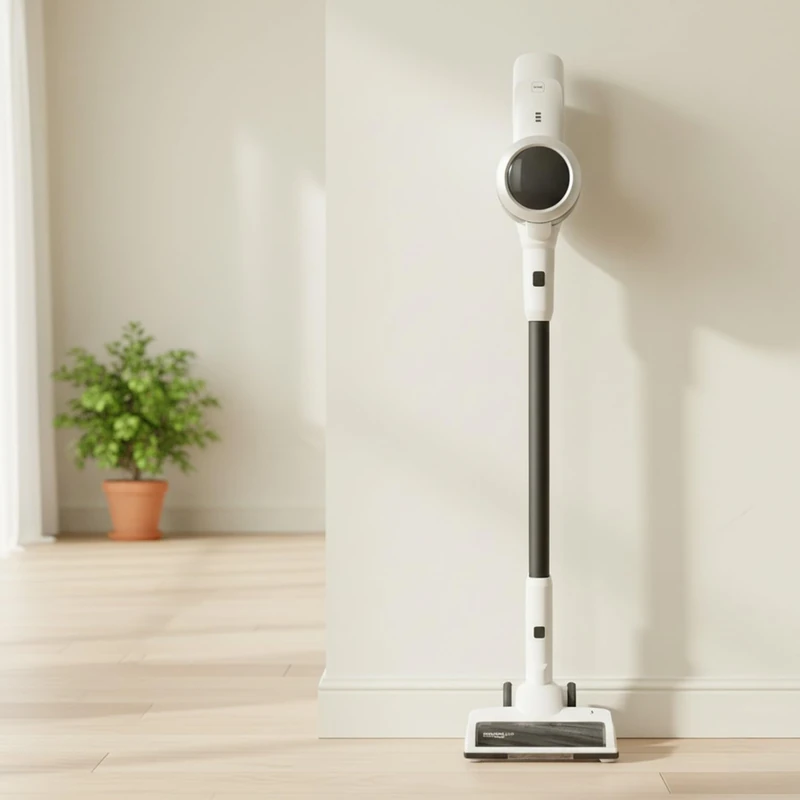 M mimotec ProNext Wireless Vertical Vacuum Cleaner, 25.9 V (Lithium), 315 W, LED Front Light, Bagless, Tank 0.9 L, Operating Time up to 70 Min, Quiet <72 dB with Charger and Filter