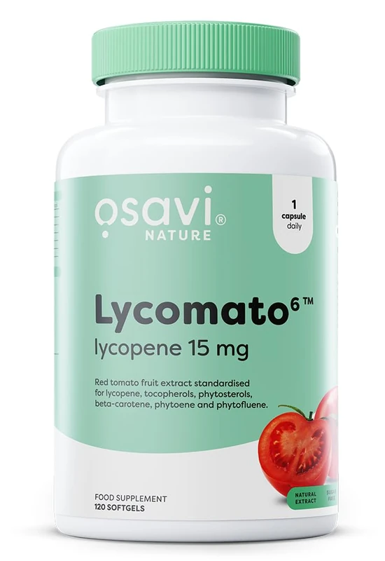 Osavi Lycopene 15 mg Lycomato6™ – 120 softgels | Patented Tomato Extract with 6 Phytonutrients | Lycopene, Tocopherols, Phytosterols, Beta-Carotene, Phytoene & Phytofluene | Clean Label - Image 1