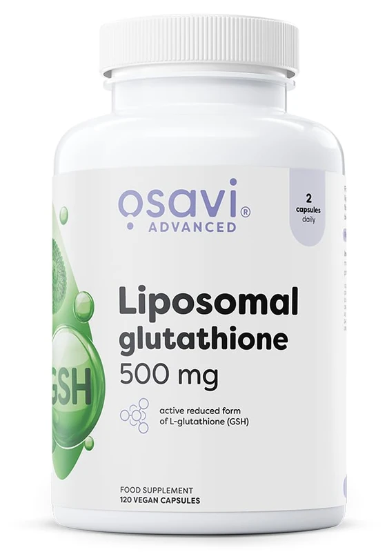 Osavi Liposomal Glutathione 500 mg – 120 Vegan Capsules | Liposovit®-Glutathione | Reduced L-Glutathione (GSH) | High Absorption & Gentle on Stomach | Advanced Dry Liposomal Technology | Clean Label