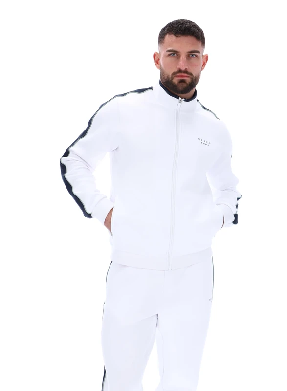 Ted Baker Sport Mens MACK Club Track Suit, White, Medium