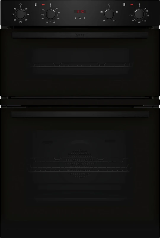 N30 U1DCC0AK3B Built in Electric Double Oven, Black