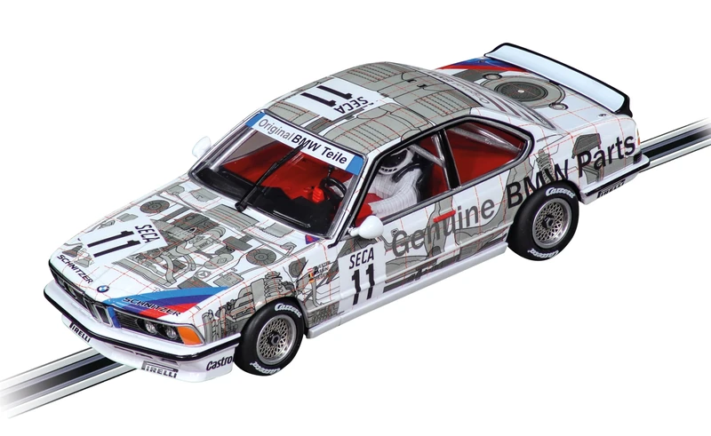 Carrera Digital 132 BMW 635 CSI Schnitzer, Genuine BMW Parts, No.11 24H Spa 1986 1:32 Scale Slot Car With Working Front, Rear & Tail Lights Suitable For Ages 8 Years+