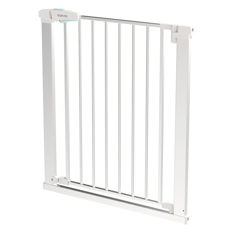 YEAUPE PRO Door Safety Gate No Drilling for Width 72-76 cm, Stair Safety Gate, Children's Gate Door, One-Handed Opening, Children's Safety Gate Dog Gate, for Indoor, White