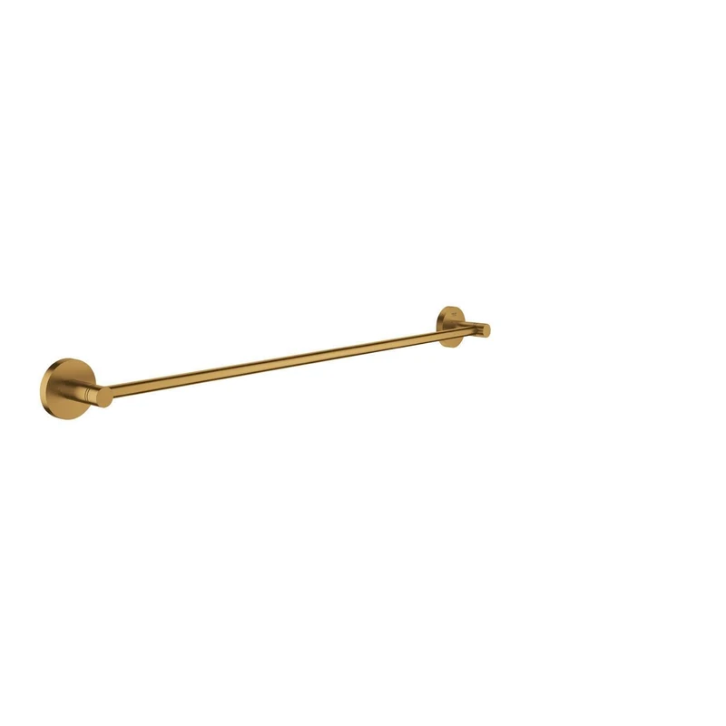 GROHE Start Towel Rail (Metal, Concealed Fastening, Including Screws and Dowels), Size 654 mm, Gold Brushed Cool Sunrise, 41178GN0