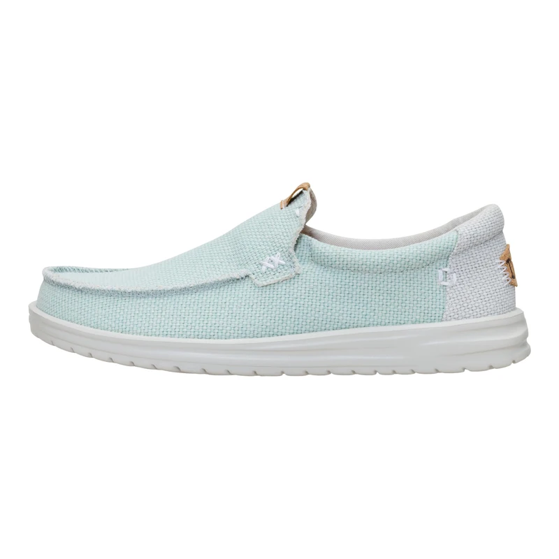 HEYDUDE Men's Mikka Braided Casual Moccasin Harbor Grey/Dawn Blue 13 UK - Image 1