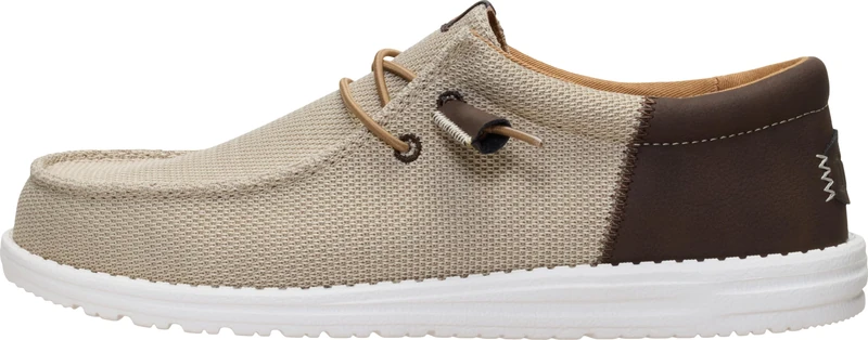HEYDUDE Men's Wally Funk Craft Mesh Tan/Brown Casual Loafers 46 EU