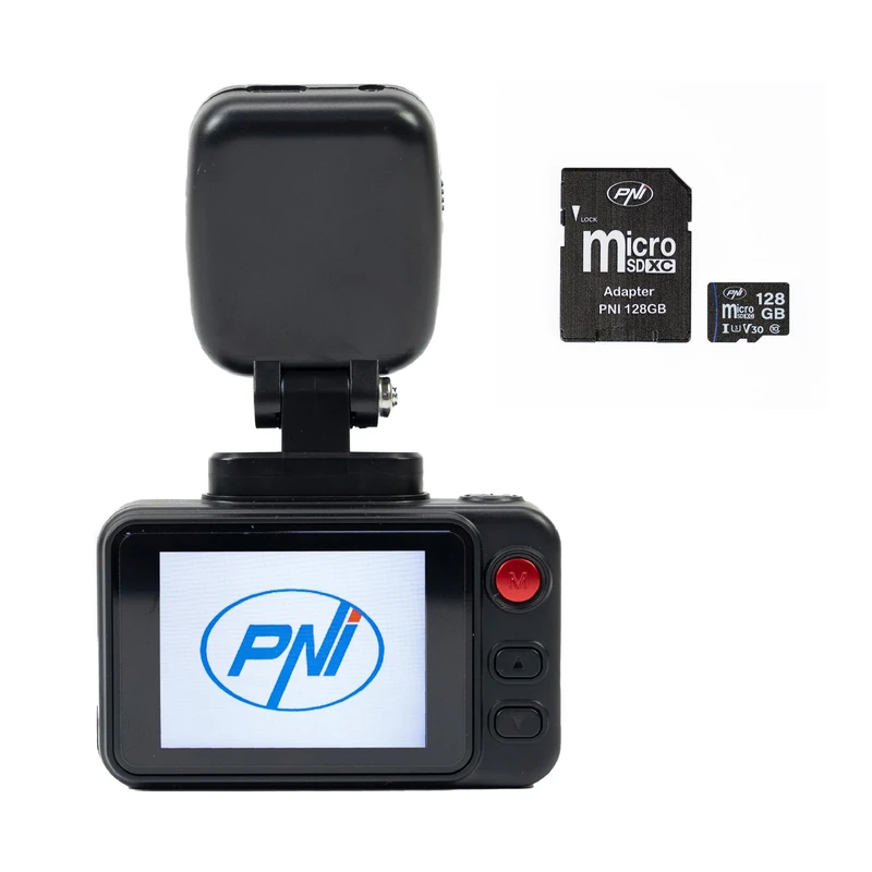 PNI Voyager S2500 DVR Car Camera Bundle Wi-Fi 4K UHD 2" Screen + 128GB MicroSD Memory Card Included