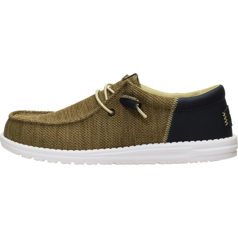 HEYDUDE Wally Funk Craft Mesh, Men's Slip-On Loafer Shoes, Dark Olive, 8 UK
