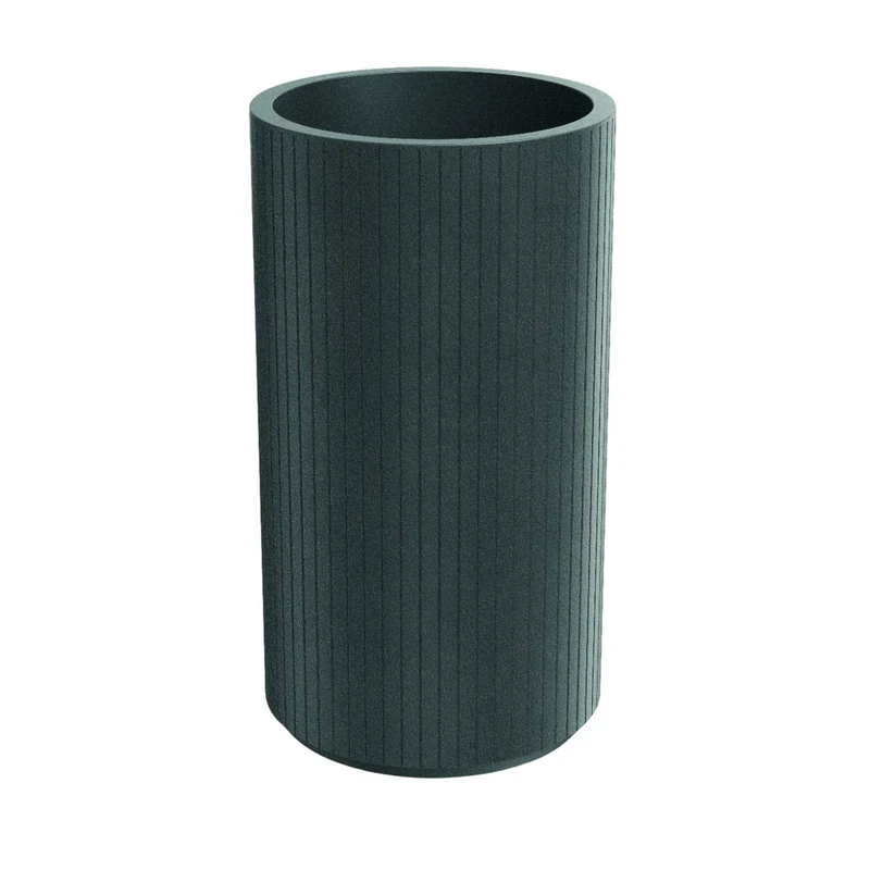Well Home Rotomolding Pot Coro Round High Graphite Ø40x70 - Image 1