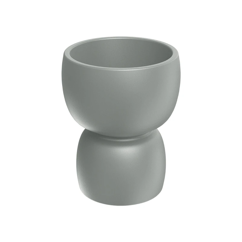 Well Home Rotomolding Pot Duala Round Grey Cement Ø40x48 - Image 1