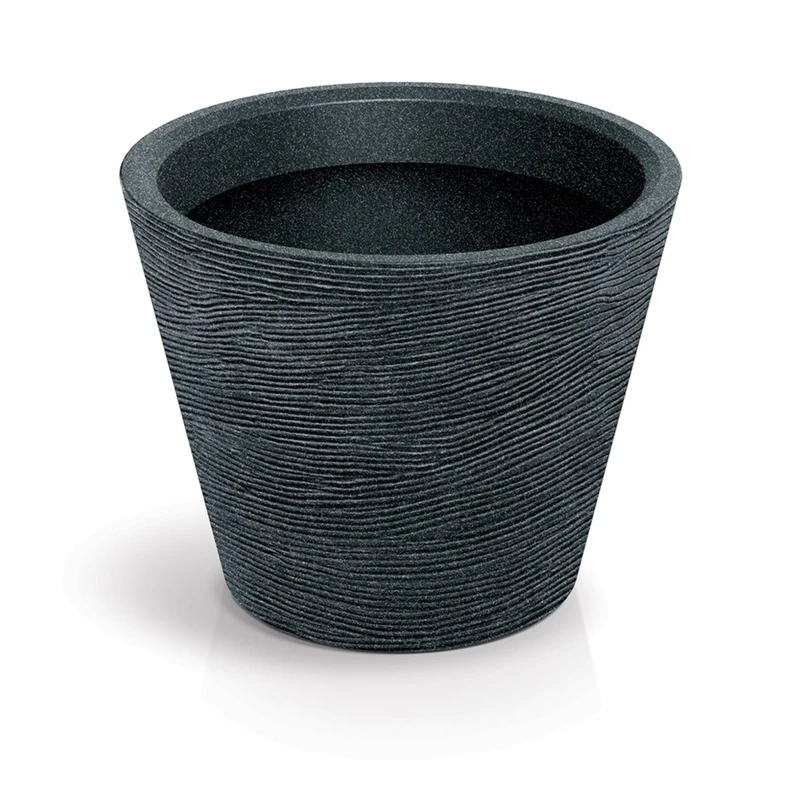 Well Home Rotomolding Pot Tubra Round Ø48x38 Black Granite - Image 1