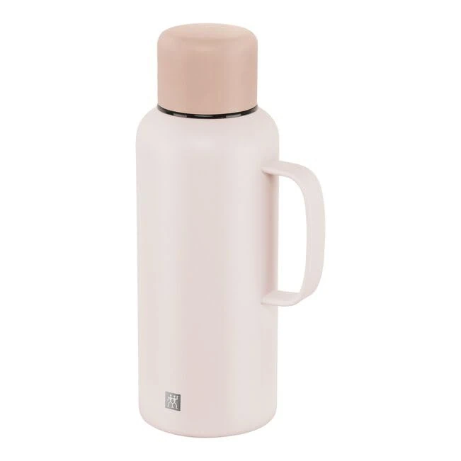 ZWILLING Thermo Plus Thermos Flask 1.2 L, Hot/Cold for up to 24 Hours, Double-Walled, Stainless Steel Thermos Flask, Leak-Proof, Dishwasher Safe, Non-Slip Base, Pink