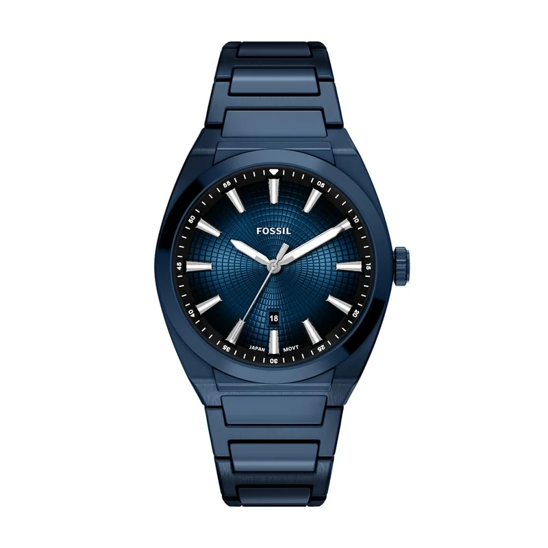 Fossil Everett Men's 42MM Blue Stainless Steel Watch, FS6169