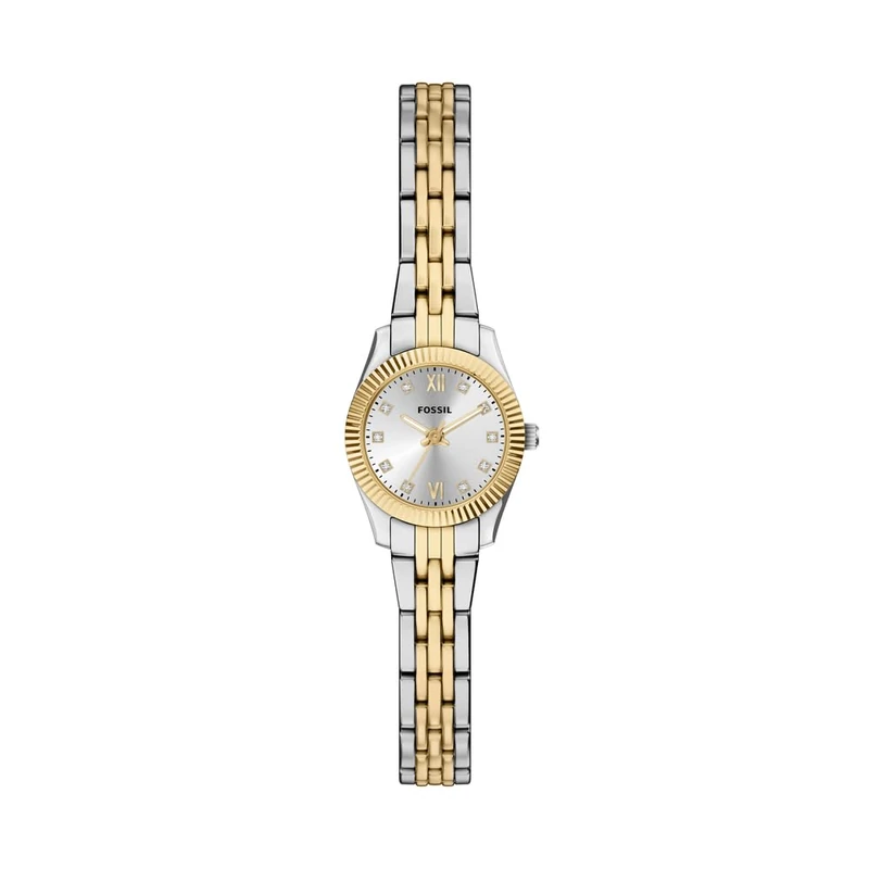 Fossil Scarlette Women's 20MM Silver-Tone Stainless Steel Watch, ES5473