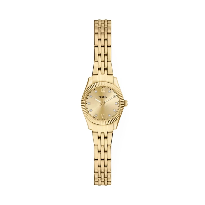 Fossil Scarlette Women's 20MM Gold-Tone Stainless Steel Watch, ES5474