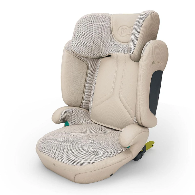 Kinderkraft XPAND 2 PRO i-Size Car Seat 100-150 cm, ISOFIX High Back Booster, Adjustable Height and Width, Side Protection, 3-Layer Headrest, 5 Recline Positions, Foldable, Washable Cover, Beige