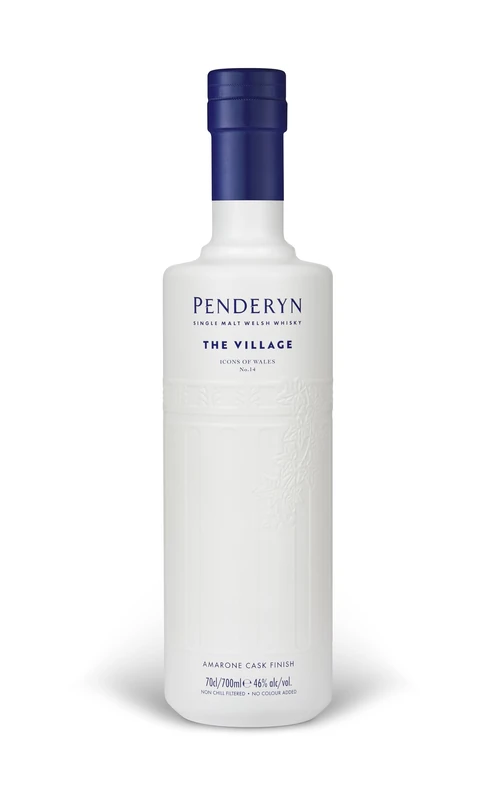 Penderyn The Village Amarone Cask Welsh Whisky - Icons of Wales No# 14, 70cl, 46% ABV, Crafted in Wales
