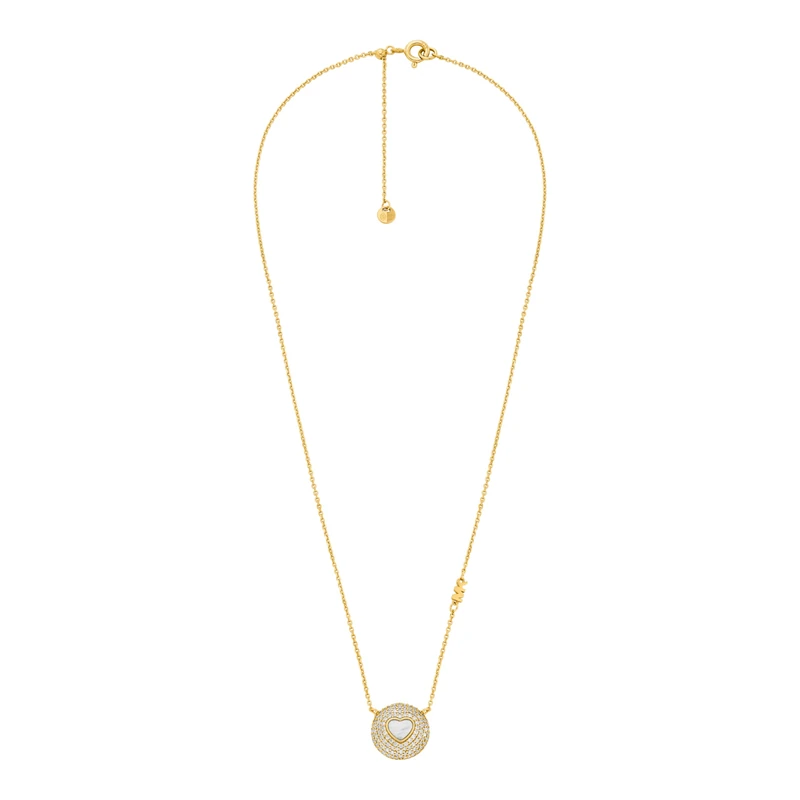 Michael Kors Premium Women's Gold-Tone Sterling Silver Necklace, MKC1846710