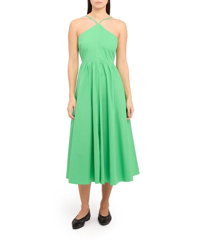 Ted Baker London VARI-Halterneck A-Line Midi Dress, Green