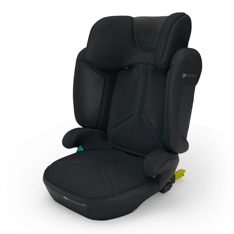 Kinderkraft XPAND 2 PRO i-Size Car Seat 100-150 cm, ISOFIX High Back Booster, Adjustable Height and Width, Side Protection, 3-Layer Headrest, 5 Recline Positions, Foldable, Washable Cover, Black
