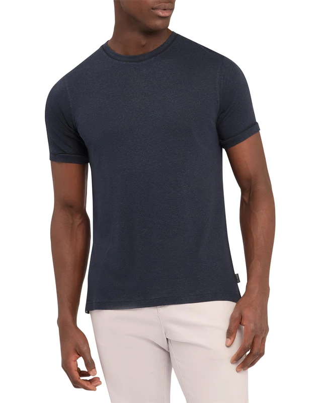 Ted Baker London bronill-Linen Mix t-Shirt, Navy