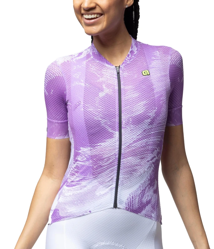 Alé Cycling Women's PR.E Fan Short Sleeve Cycling Jersey, Lavender, XL